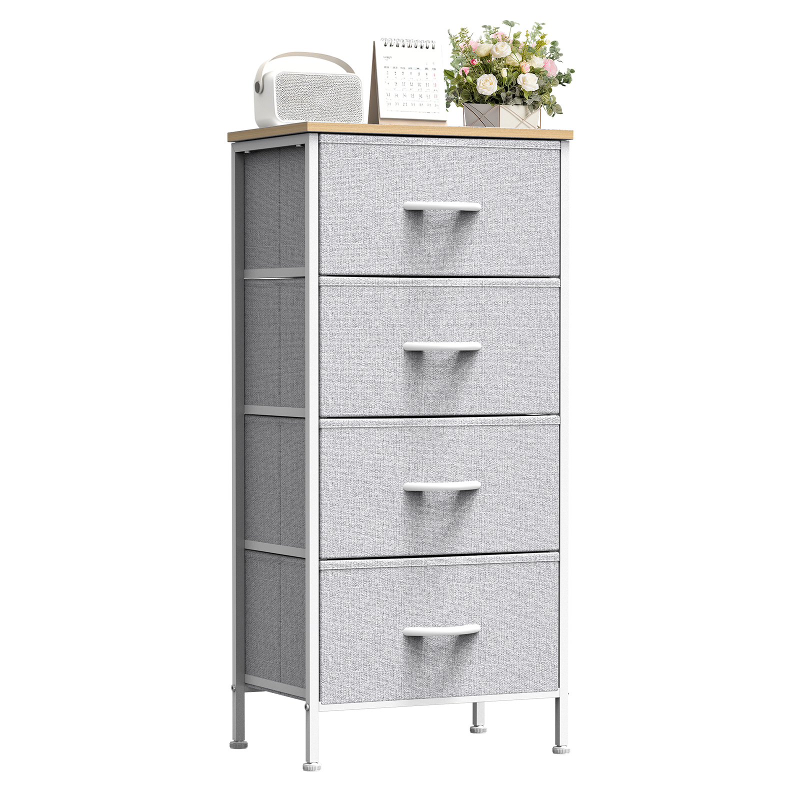 Wooden Top Cabinet Night Stand Dresser for Closet