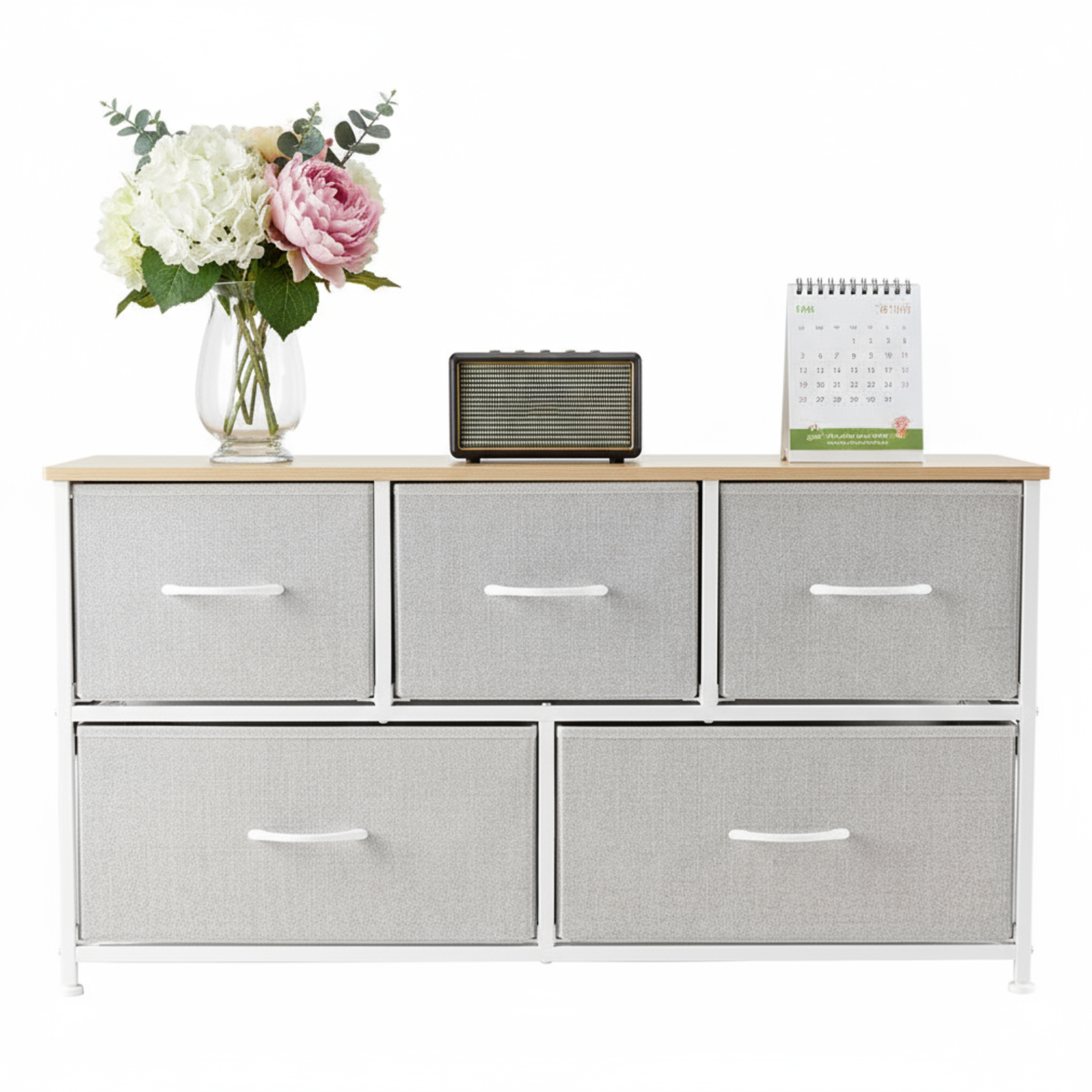 Wooden Top Cabinet Night Stand Dresser for Closet