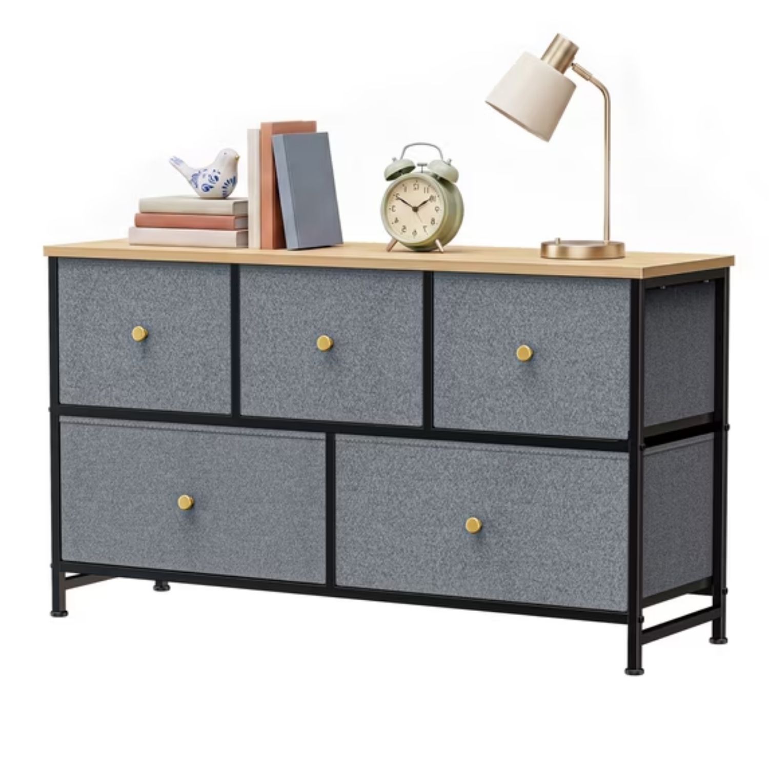 Fabric Dresser for Bedroom, Chest of Drawers Organizer Storage Cabinet for Closet and Entryway