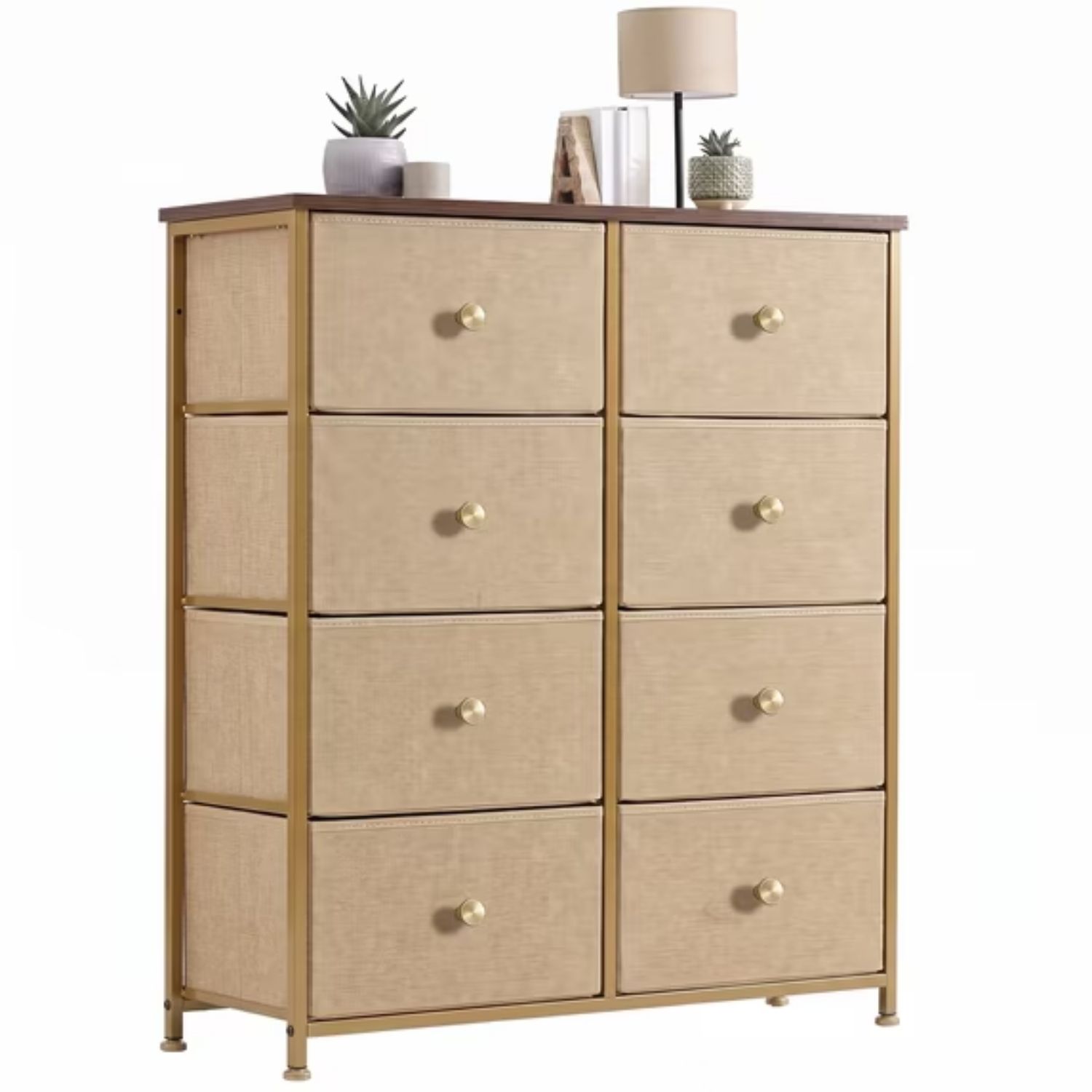 Fabric Dresser for Bedroom, Chest of Drawers Organizer Storage Cabinet for Closet and Entryway